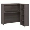 Bush Business Furniture Studio C 48"W Privacy Desk With Shelves, Storm Gray (SCD248SGK)