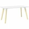 Safco Resi 60" Table Desk, Maple/White (RESDES3060)