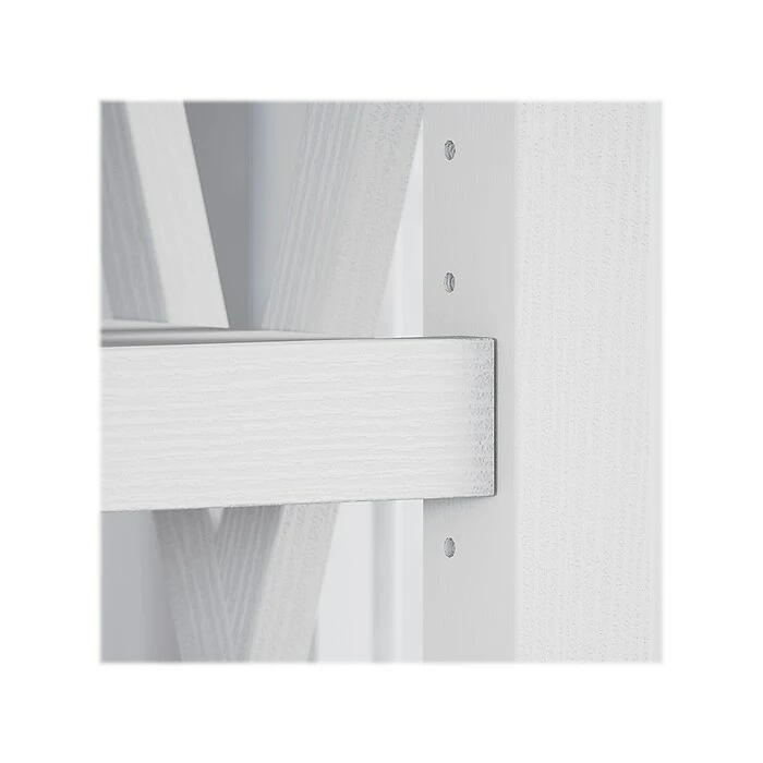 Bush Furniture Key West 30" Secretary Desk With Storage And 5-Shelf Bookcase, Pure White Oak (KWS012WT) - Image 6