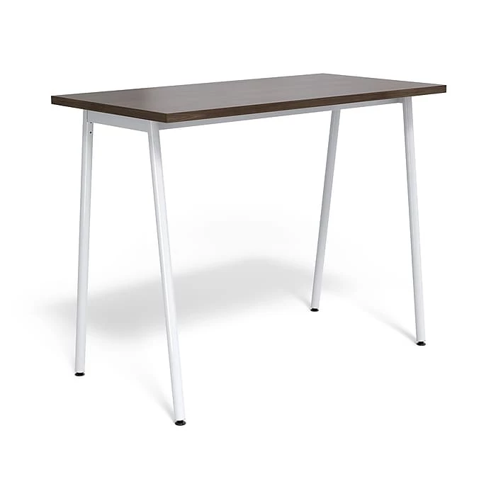 Union & Scale™ Lewis 42"H X 54"W Laminate Office And Computer Writing Desk, Dark Walnut, Tool-Less Assembly (UN55694-CC)