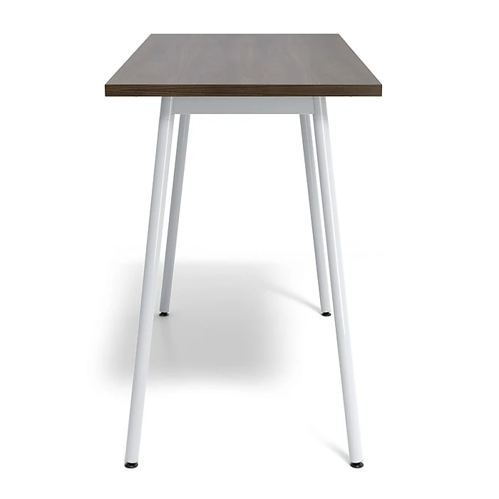 Union & Scale™ Lewis 42"H X 54"W Laminate Office And Computer Writing Desk, Dark Walnut, Tool-Less Assembly (UN55694-CC) - Image 4