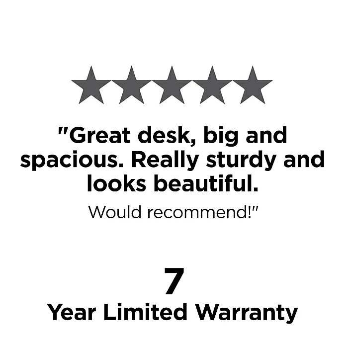 Union & Scale™ Essentials 60" Single Pedestal Desk, Natural (UN60419) - Image 7