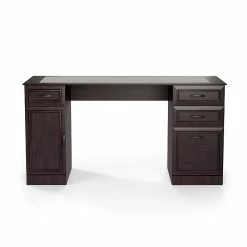 Staples Kendall Park Double Pedestal Desk, Cherry (52105)