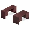 Global Genoa Desking Bundle 1, Quartered Mahogany (TDG1SL-QTM)