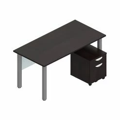 Offices To Go Superior Laminate 60" Desk, American Espresso (TDOTG19-AEL)