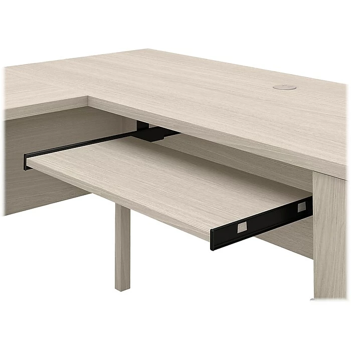 Bush Furniture Somerset 60" L-Shaped Desk With Hutch, Sand Oak (SET002SO) - Image 6