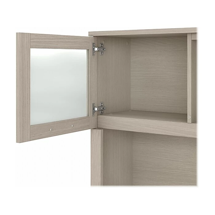 Bush Furniture Somerset 60" L-Shaped Desk With Hutch, Sand Oak (SET002SO) - Image 7