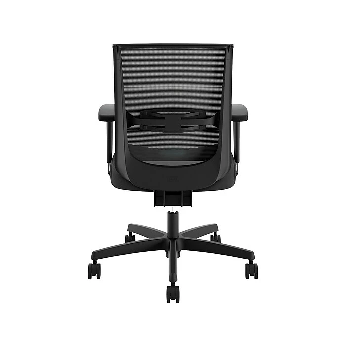 HON Coze 42" Table Desk With Convergence Task Chair, Florence Walnut/Silver/Black (HCZ42FWPCNVUR10) - Image 7