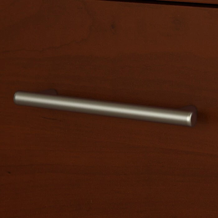 Bush Furniture Somerset 72W L Shaped Desk With Hutch And 5 Shelf Bookcase, Hansen Cherry (SET011HC) - Image 3