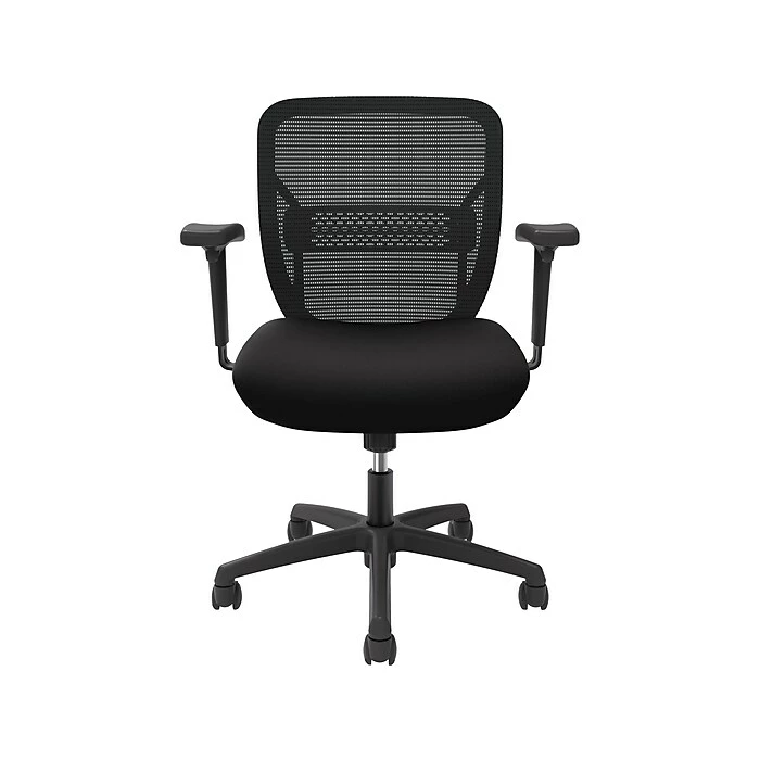 HON Coze 42" Table Desk With Gateway Task Chair, Florence Florence Walnut/Silver/Black (HCZ42FWPGATCF10) - Image 4