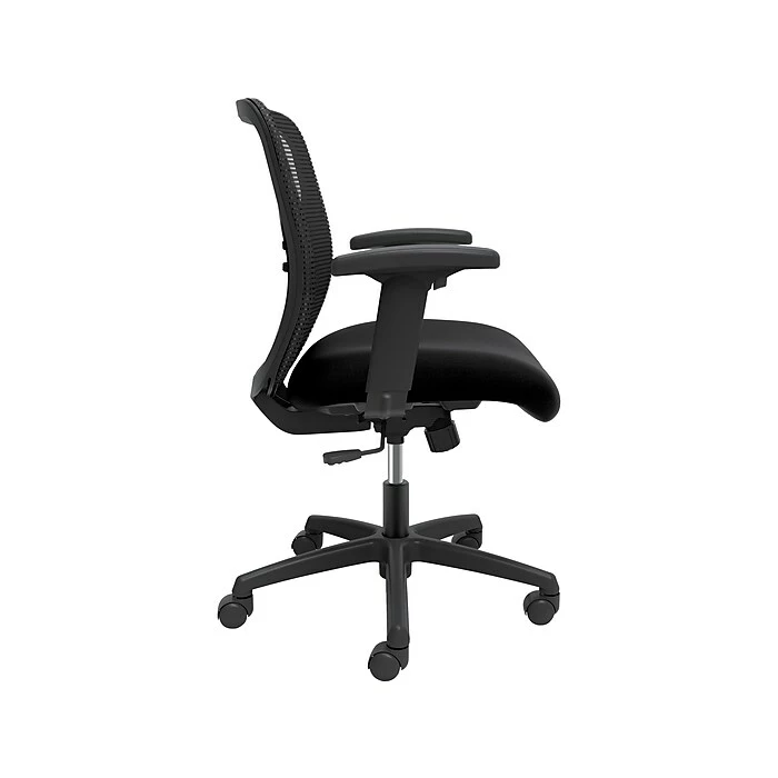 HON Coze 42" Table Desk With Gateway Task Chair, Florence Florence Walnut/Silver/Black (HCZ42FWPGATCF10) - Image 6