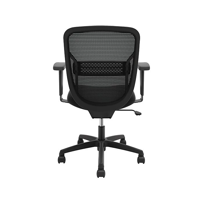 HON Coze 42" Table Desk With Gateway Task Chair, Florence Florence Walnut/Silver/Black (HCZ42FWPGATCF10) - Image 8