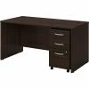 Bush Business Furniture Studio C 60" W Computer Desk With Mobile File Cabinet Bundle, Black Walnut (STC014BWSU)