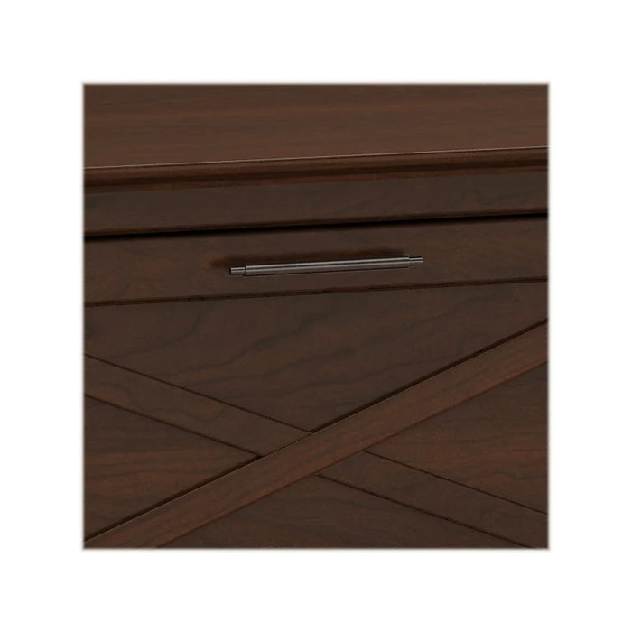 Bush Furniture Key West 60"W L-Shaped Desk Bundle, Bing Cherry (KWS014BC) - Image 6