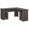 Bush Furniture Cabot L Shaped Desk, Heather Gray (WC31730-03K)