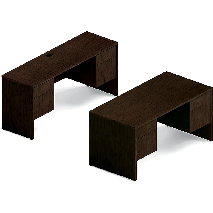 Global Genoa Desking Bundle 1, Dark Espresso (TDG1SL-DES) - Image 2