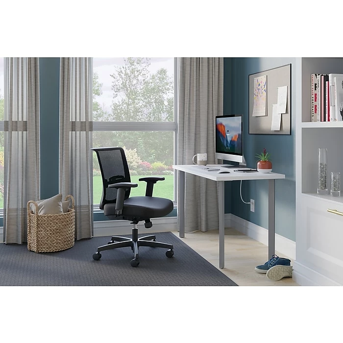 HON Coze 48" Table Desk With Chair, Designer White (HCZ48DWPCNVCU10) - Image 9