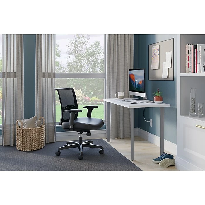 HON Coze 48" Table Desk With Chair, Designer White (HCZ48DWPCNVUR10) - Image 9