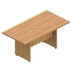 Offices To Go Superior Laminate 96" Conference Table Desk, Autumn Walnut (SL9644RECS-AWL)