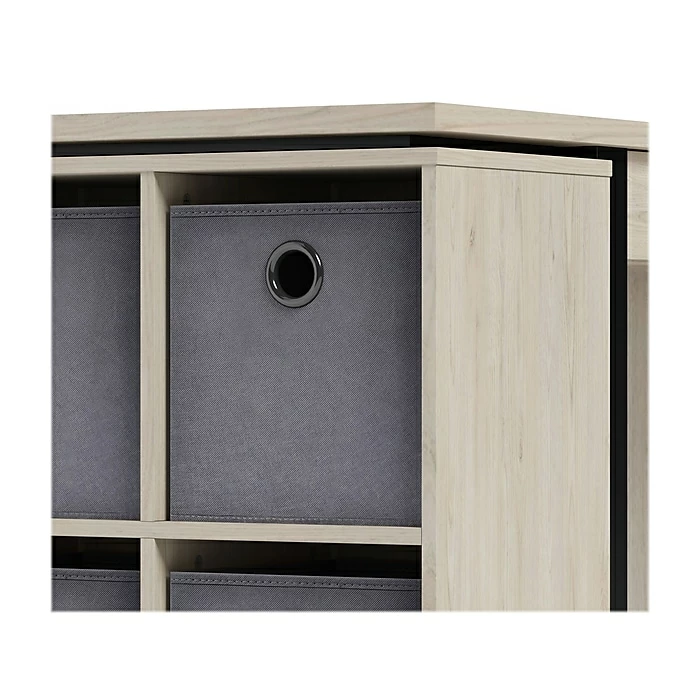 Whalen Springfield 54" Table Desk With Storage Cubes, Snow Maple (SPLS-SPMDBK-HW) - Image 7