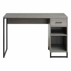 OSP Designs Hagney Lane 52" Pedestal Desk, Farm Oak (HGN52-FK)