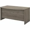 Bush Business Furniture Studio C 60W X 36D Bow Front Desk, Modern Hickory (SCD160MH)