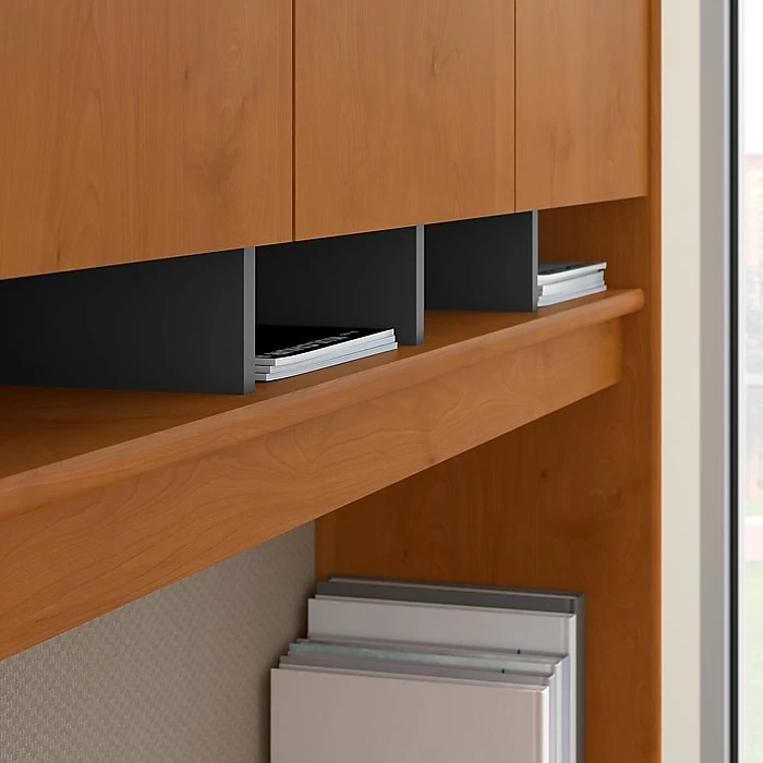 Bush Business Furniture Westfield 72W L Shaped Desk With Hutch And Mobile File Cabinet, Natural Cherry (SRC0018NCSU) - Image 7