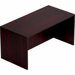 Global Offices To Go™ Furniture Collection 60"W Desk Shell, American Mahogany (TDSL6030DSAML)