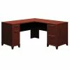 Bush Business Furniture Enterprise 60" W L Shaped Computer Desk, Harvest Cherry (2930CS-03K)