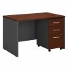 Bush Business Furniture Westfield 48W X 30D Office Desk W/ Mobile File Cabinet, Hansen Cherry (SRC048HCSU)