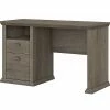 Bush Furniture Yorktown 50" Home Office Desk With Storage, Restored Gray (WC40623-03)