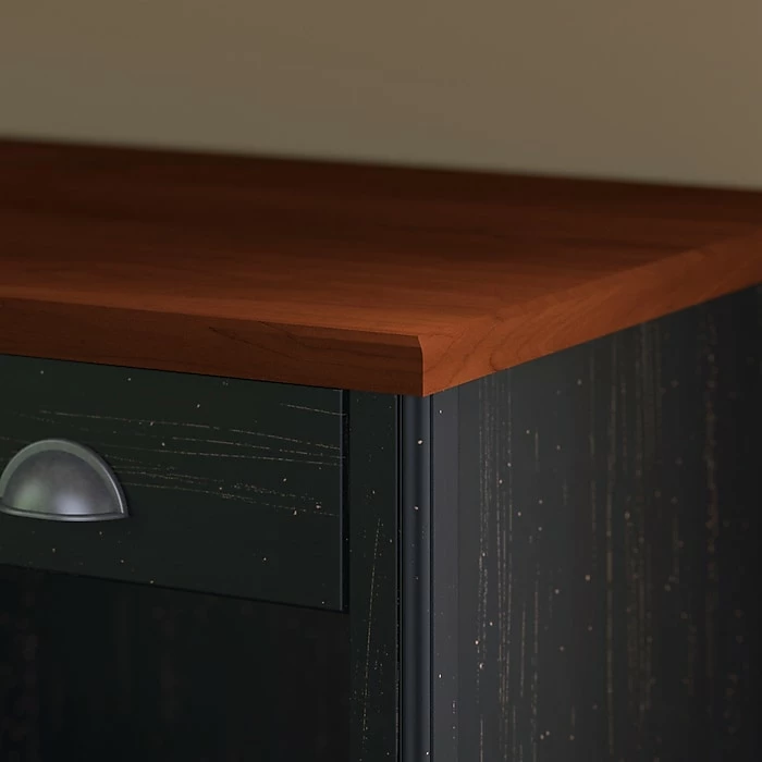 Bush Furniture Fairview 48"W Computer Desk With Drawers, Antique Black And Hansen Cherry (WC53918-03) - Image 8