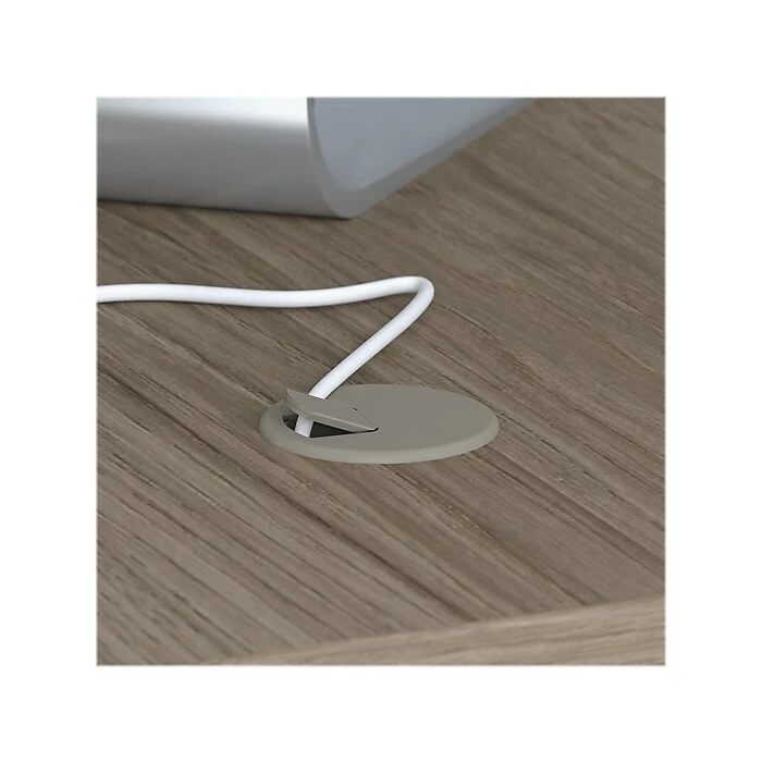 Bush Business Furniture Studio C 72W X 36D Bow Front Desk With Mobile File Cabinets - Installed, Modern Hickory (STC012MHSUFA) - Image 7