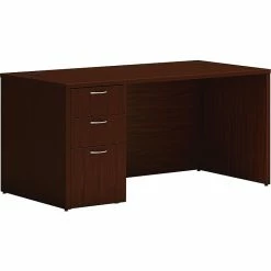 HON Mod 60" Table Desk, Traditional Mahogany (HLPLDS60PSTM1)