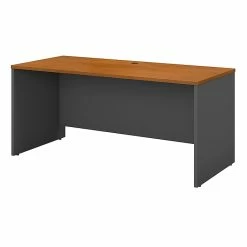 Bush Business Furniture Westfield 60W X 24D Credenza Desk, Natural Cherry (WC72461)