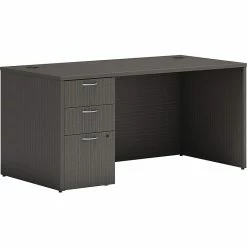 HON Mod 60" Table Desk, Gray (HLPLDS60PSSL1)