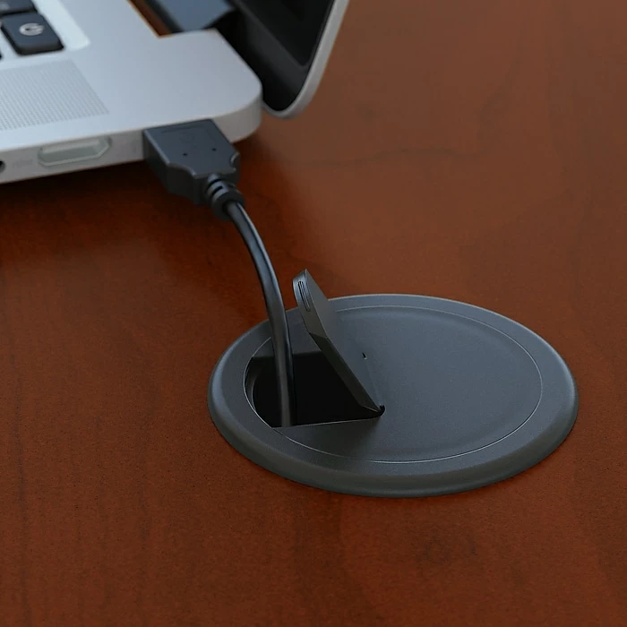 Bush Business Furniture Westfield Left Handed Corner L Shaped Desk With Hutch, Hansen Cherry (SRC002HCL) - Image 2