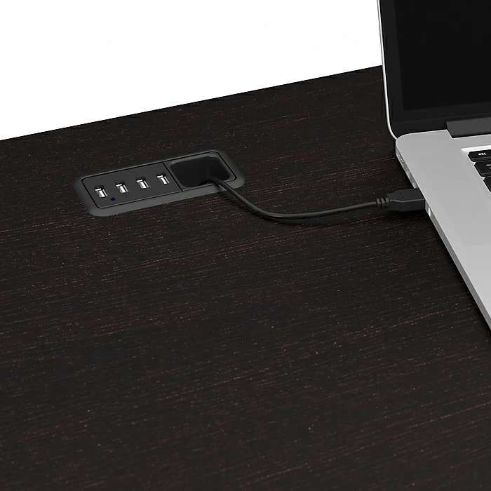 Bush Furniture Cabot L Shaped Desk W/ Hutch And Lateral File Cabinet, Espresso Oak (CAB005EPO) - Image 7