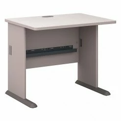 Bush Business Furniture Cubix 36W Desk, Pewter (WC14536)