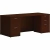 HON Mod 72" Table Desk, Traditional Mahogany (HLPLDS72PSTM1)
