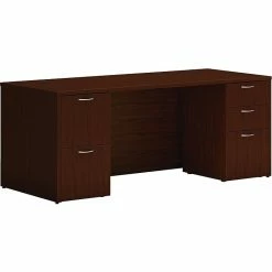 HON Mod 72" Table Desk, Traditional Mahogany (HLPLDS72PSTM1)