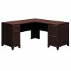 Bush Business Furniture Enterprise 60W X 60D L Shaped Desk, Mocha Cherry (2930MC-03K)