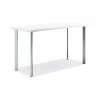 HON Coze 48"W Desk, Designer White And Silver (RPL2448DWP6)
