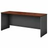 Bush Business Furniture Westfield 72W X 24D Credenza Desk, Hansen Cherry/Graphite Gray (WC24426)