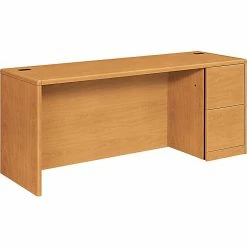 HON® 10700 Series Office Collection In Harvest, Single, Right, Full-Height Pedestal Credenza
