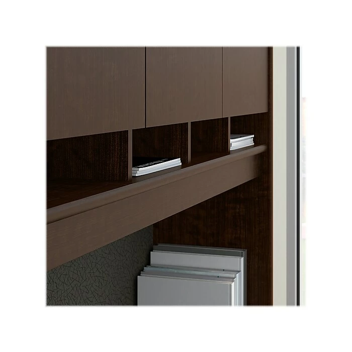 Bush Business Furniture Westfield 71" Office Desk With Hutch And Mobile File Cabinet, Mocha Cherry (SRC080MRSU) - Image 4