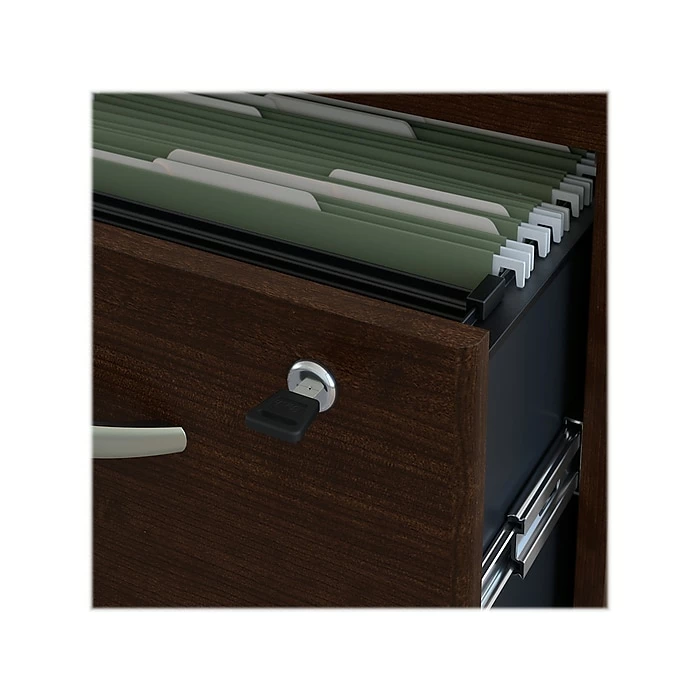 Bush Business Furniture Westfield 71" Office Desk With Hutch And Mobile File Cabinet, Mocha Cherry (SRC080MRSU) - Image 6