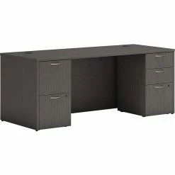 HON Mod 72" Table Desk, Gray (HLPLDS72PSSL1)
