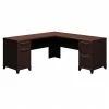 Bush Business Furniture Enterprise 72W X 72D L-Desk, Mocha Cherry (2910MC-03K)