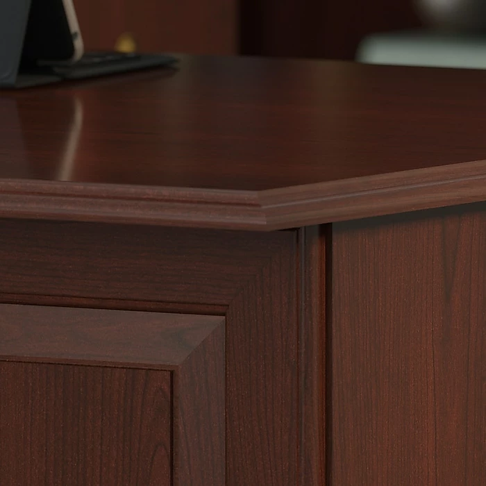 Bush Furniture Saratoga L Shaped Computer Desk, Harvest Cherry/Harvest Cherry (EX45670-03K) - Image 7